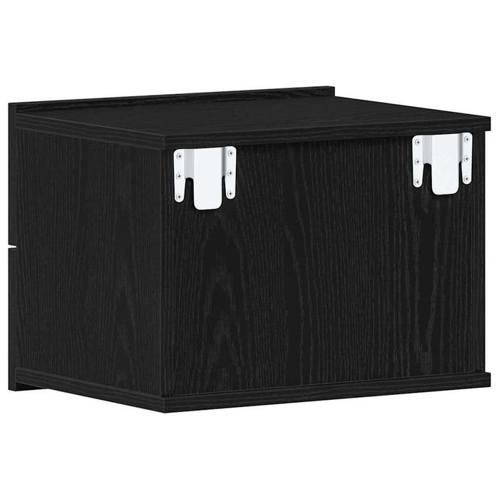 Dulap de noapte cu sertar 2 pcs Stejar Negru 40 x 30 x 30 cm - WALTI WALTI
