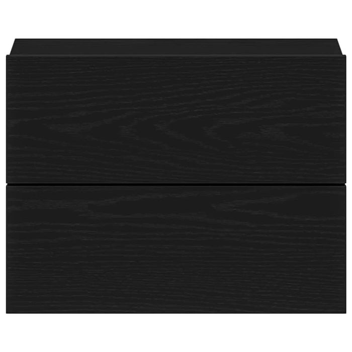 Dulap de noapte cu sertar 2 pcs Stejar Negru 40 x 30 x 30 cm - WALTI WALTI