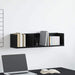 Raft de perete Stejar Negru 75 x 18 x 18 cm Lemn compozit - WALTI WALTI