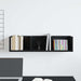 Raft de perete Stejar Negru 75 x 18 x 18 cm Lemn compozit - WALTI WALTI