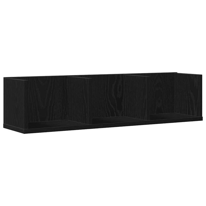 Raft de perete Stejar Negru 75 x 18 x 18 cm Lemn compozit - WALTI WALTI