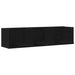 Raft de perete Stejar Negru 75 x 18 x 18 cm Lemn compozit - WALTI WALTI