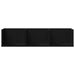 Raft de perete Stejar Negru 75 x 18 x 18 cm Lemn compozit - WALTI WALTI