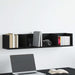 Raft de perete Stejar Negru 100 x 18 x 18 cm Lemn compozit - WALTI WALTI