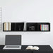 Raft de perete Stejar Negru 100 x 18 x 18 cm Lemn compozit - WALTI WALTI