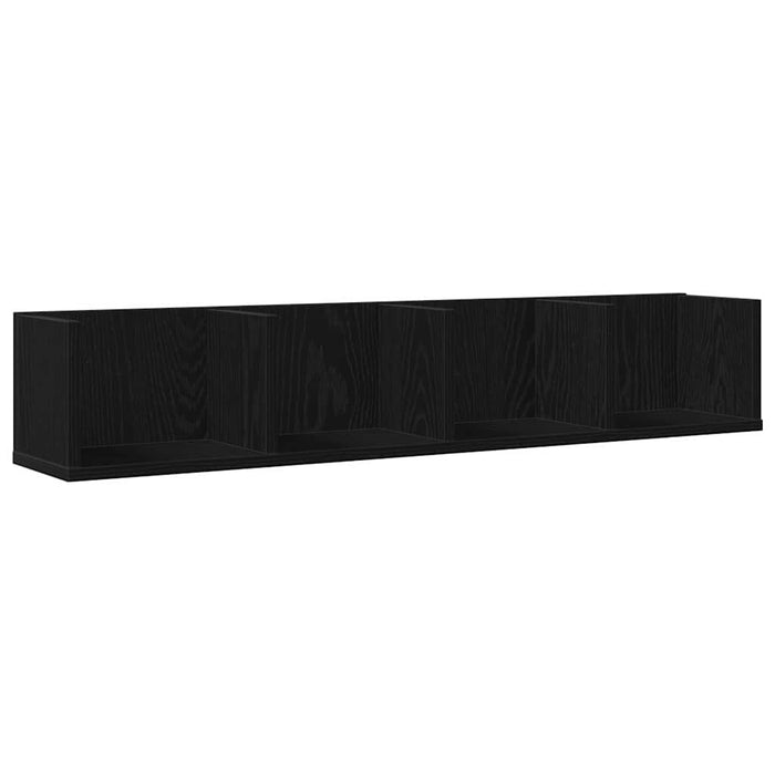 Raft de perete Stejar Negru 100 x 18 x 18 cm Lemn compozit - WALTI WALTI