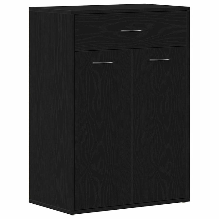 Raft pentru încălțăminte cu sertar Stejar negru 60 x 35 x 84 cm - WALTI WALTI