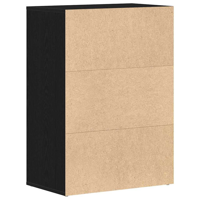 Raft pentru încălțăminte cu sertar Stejar negru 60 x 35 x 84 cm - WALTI WALTI