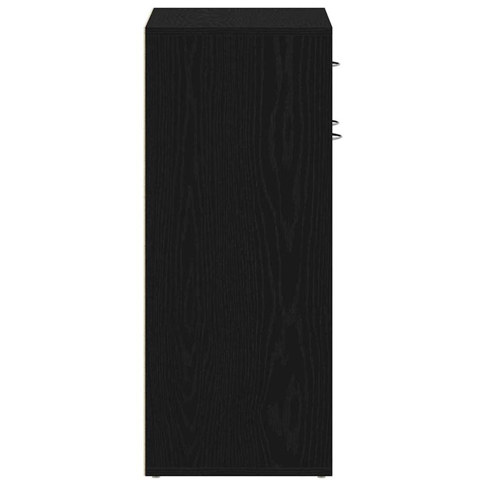 Raft pentru încălțăminte cu sertar Stejar negru 60 x 35 x 84 cm - WALTI WALTI