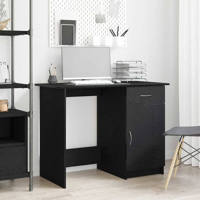 Birou Stejar negru 100 x 50 x 76 cm Lemn compozit - WALTI WALTI