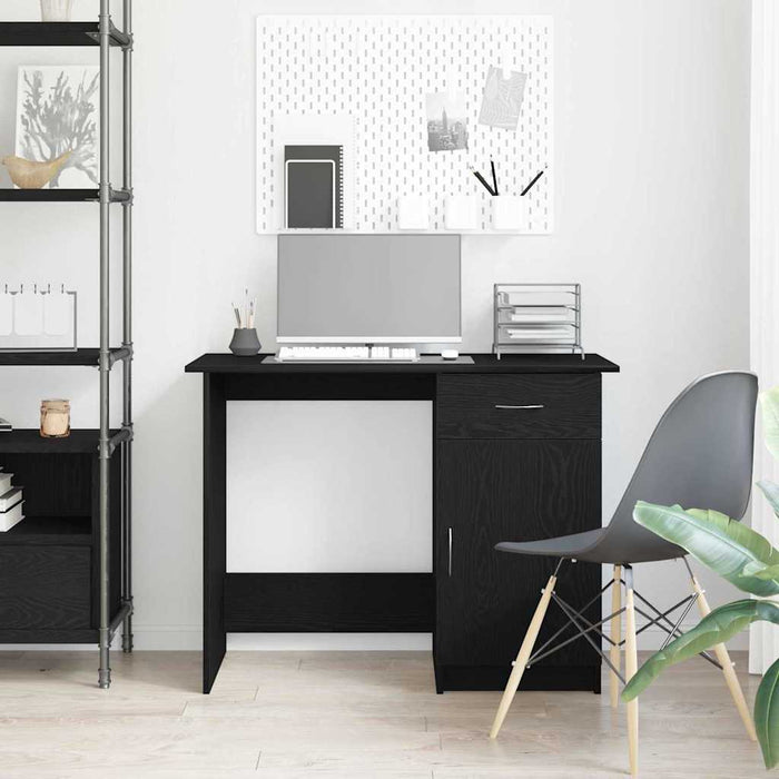 Birou Stejar negru 100 x 50 x 76 cm Lemn compozit - WALTI WALTI