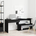 Birou Stejar Negru 200 x 50 x 76 cm Lemn compozit - WALTI WALTI