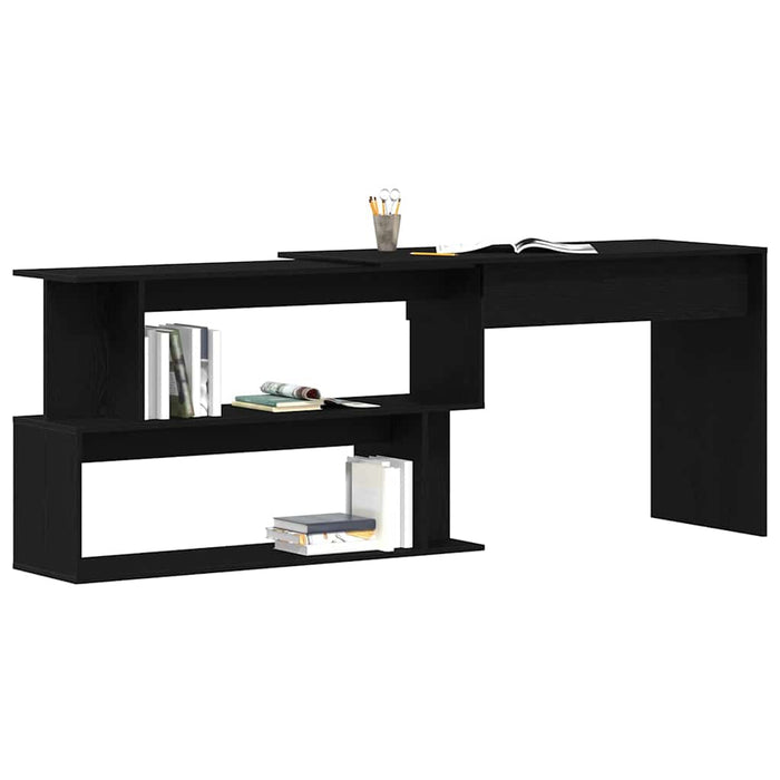 Birou Stejar Negru 200 x 50 x 76 cm Lemn compozit - WALTI WALTI