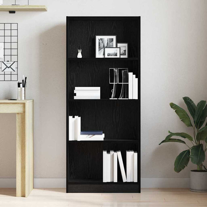 Raft de Cărți Stejar negru 60 x 24 x 143 cm Lemn compozit - WALTI WALTI