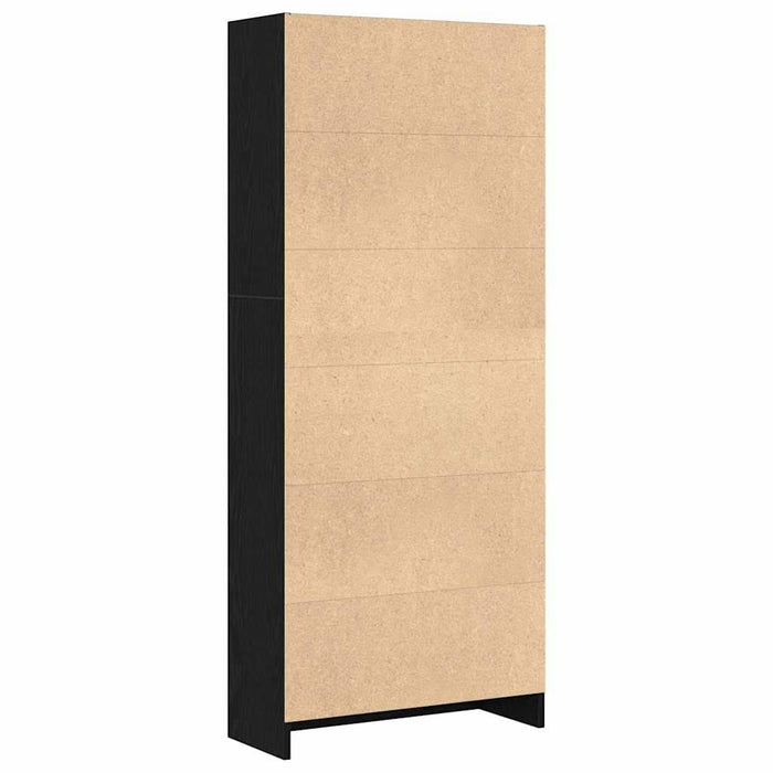 Raft de Cărți Stejar negru 60 x 24 x 143 cm Lemn compozit - WALTI WALTI