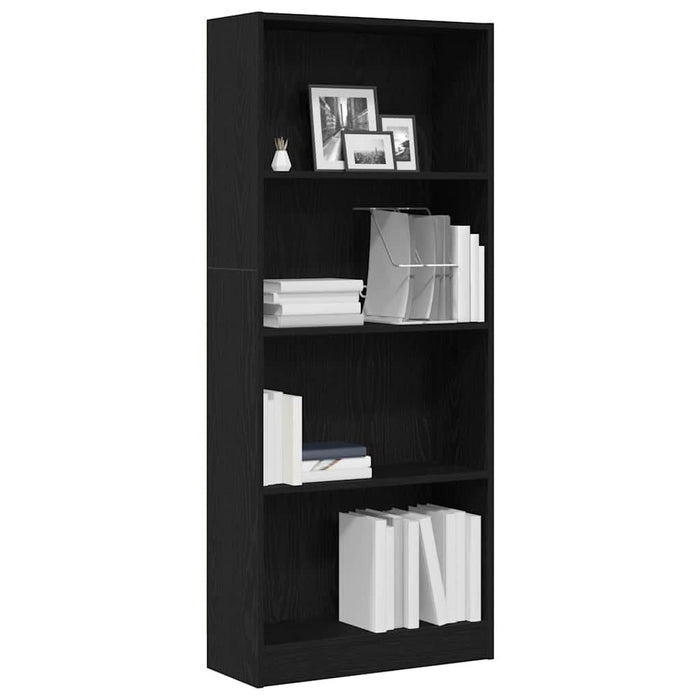 Raft de Cărți Stejar negru 60 x 24 x 143 cm Lemn compozit - WALTI WALTI
