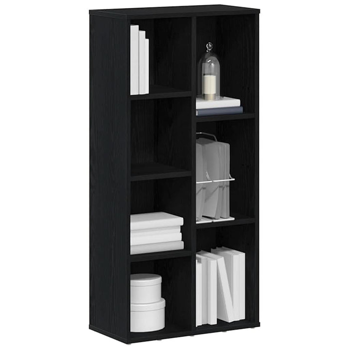 Bibliotecă, stejar negru, 50x25x104 cm, lemn prelucrat - WALTI WALTI