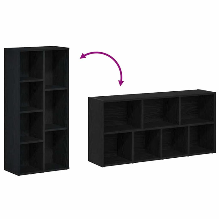 Bibliotecă, stejar negru, 50x25x104 cm, lemn prelucrat - WALTI WALTI