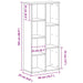 Bibliotecă, stejar negru, 50x25x104 cm, lemn prelucrat - WALTI WALTI