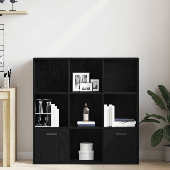 Bibliotecă, stejar negru, 98x29x97,5 cm, lemn prelucrat - WALTI WALTI