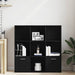 Bibliotecă, stejar negru, 98x29x97,5 cm, lemn prelucrat - WALTI WALTI