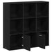 Bibliotecă, stejar negru, 98x29x97,5 cm, lemn prelucrat - WALTI WALTI