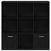 Bibliotecă, stejar negru, 98x29x97,5 cm, lemn prelucrat - WALTI WALTI