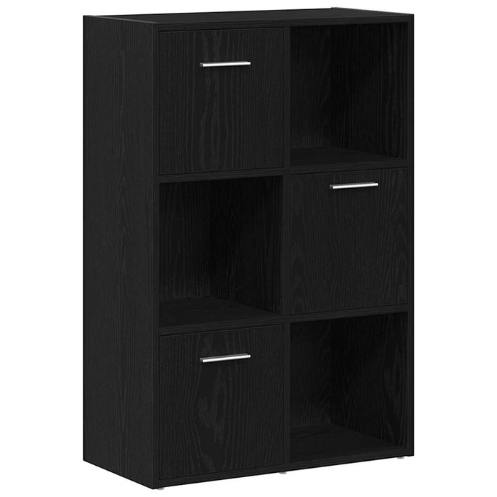 Bibliotecă/Separator de cameră, stejar negru, 60,5x30x90 cm, lemn prelucrat - WALTI WALTI