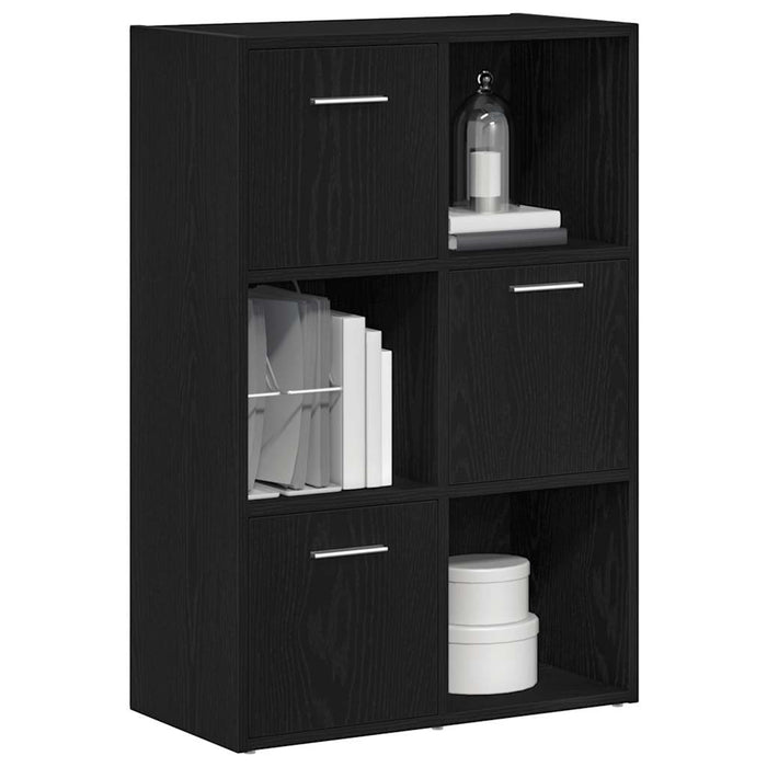 Bibliotecă/Separator de cameră, stejar negru, 60,5x30x90 cm, lemn prelucrat - WALTI WALTI