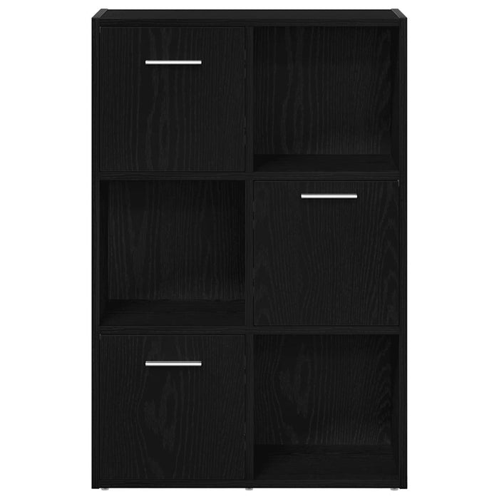Bibliotecă/Separator de cameră, stejar negru, 60,5x30x90 cm, lemn prelucrat - WALTI WALTI