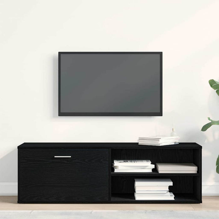 Comodă TV din stejar negru 120x34x37 cm, lemn prelucrat - WALTI WALTI