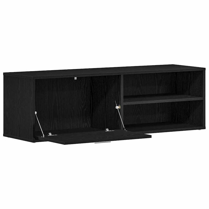 Comodă TV din stejar negru 120x34x37 cm, lemn prelucrat - WALTI WALTI