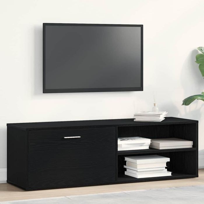 Comodă TV din stejar negru 120x34x37 cm, lemn prelucrat - WALTI WALTI