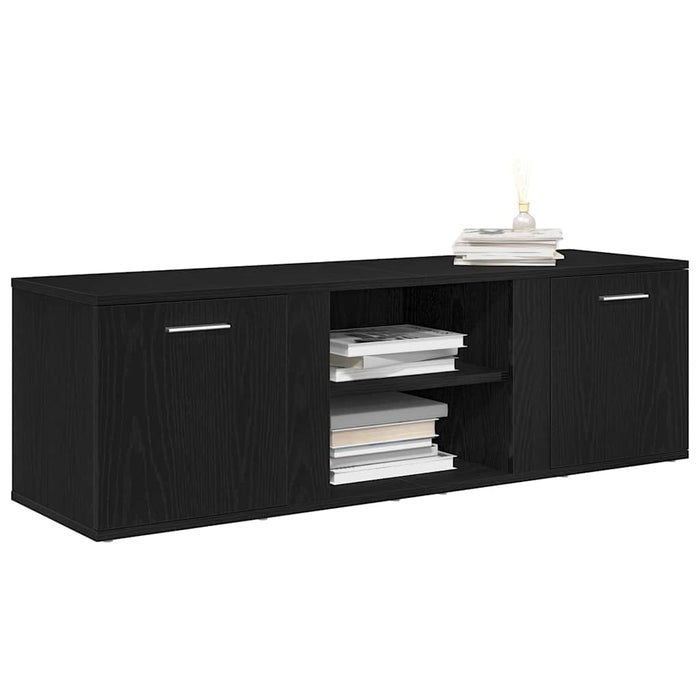 Comodă TV din stejar negru 120x34x37 cm, lemn prelucrat - WALTI WALTI