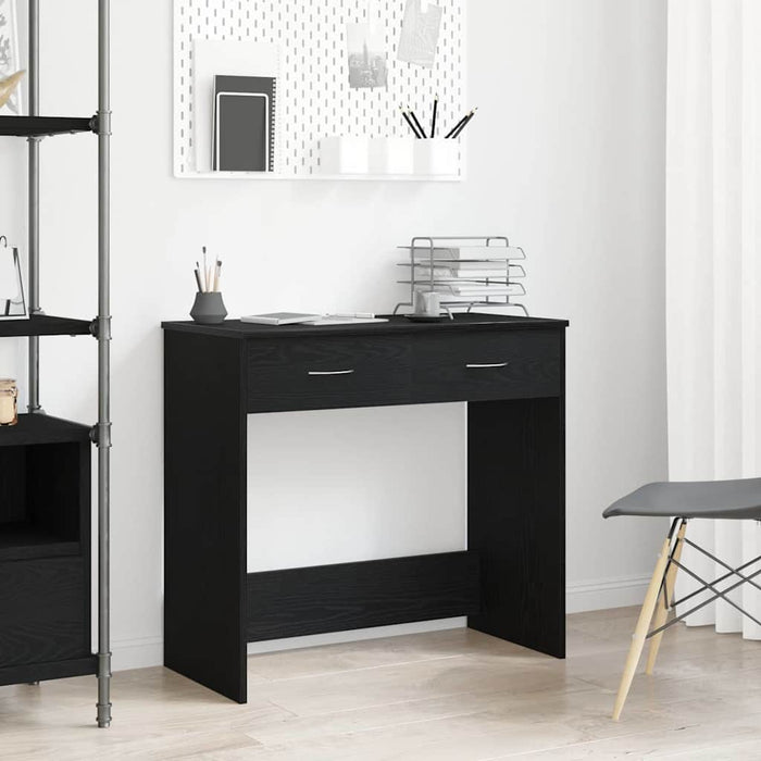 Birou cu sertar Stejar Negru 80 x 40 x 75 cm Lemn compozit - WALTI WALTI