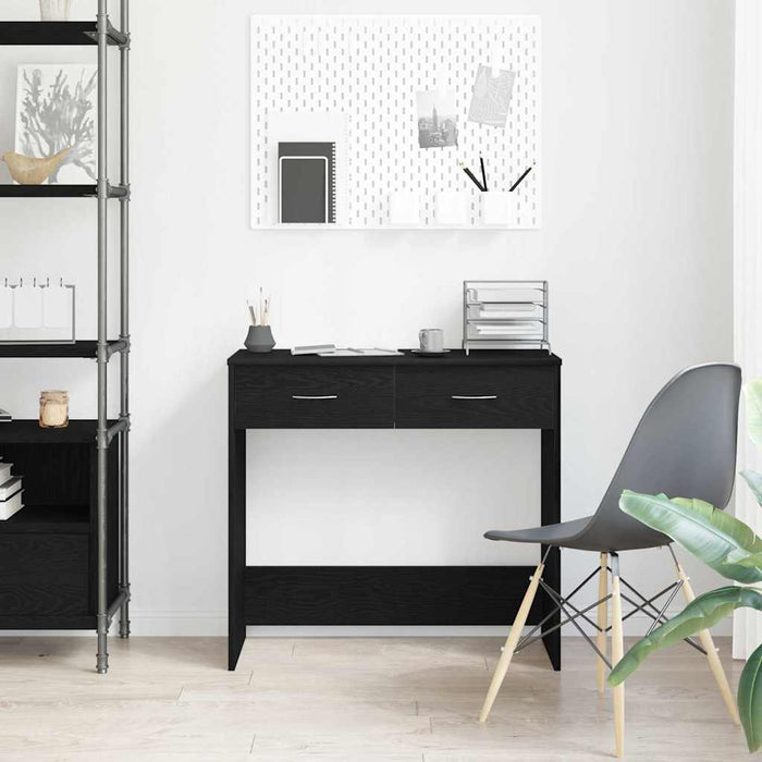 Birou cu sertar Stejar Negru 80 x 40 x 75 cm Lemn compozit - WALTI WALTI