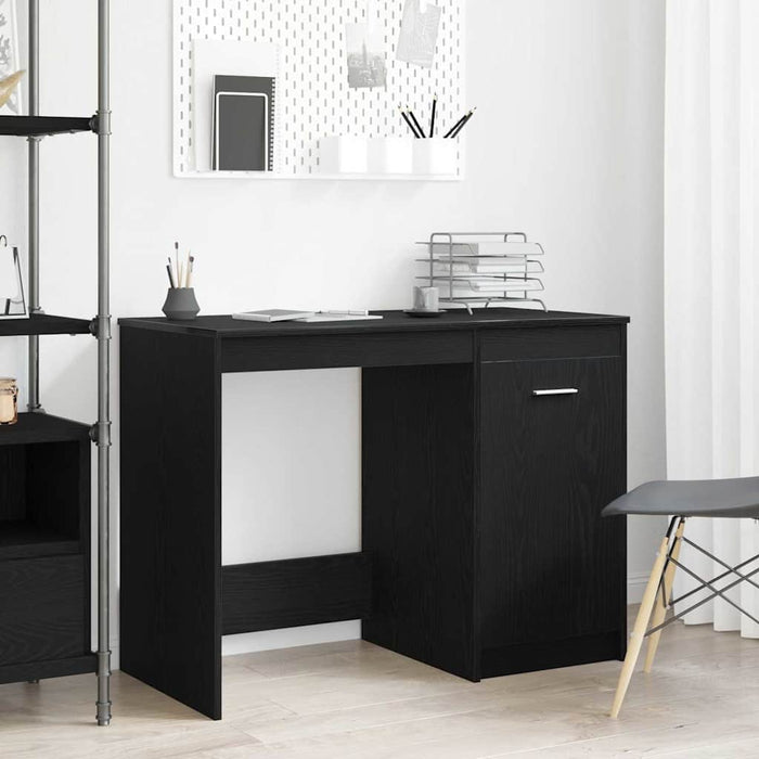 Birou cu depozitare Stejar Negru 100 x 50 x 76 cm Lemn compozit - WALTI WALTI