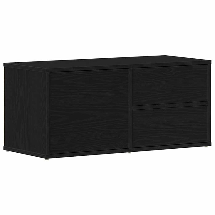Cabinet TV cu sertar Stejar Negru 80 x 34 x 36 cm Lemn compozit - WALTI WALTI