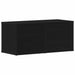 Cabinet TV cu sertar Stejar Negru 80 x 34 x 36 cm Lemn compozit - WALTI WALTI