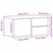 Cabinet TV cu sertar Stejar Negru 80 x 34 x 36 cm Lemn compozit - WALTI WALTI