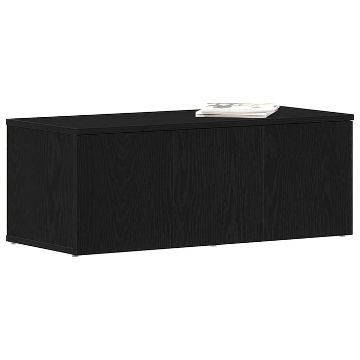 Cabinet TV cu sertar Stejar Negru 80x34x30 cm Lemn compozit - WALTI WALTI