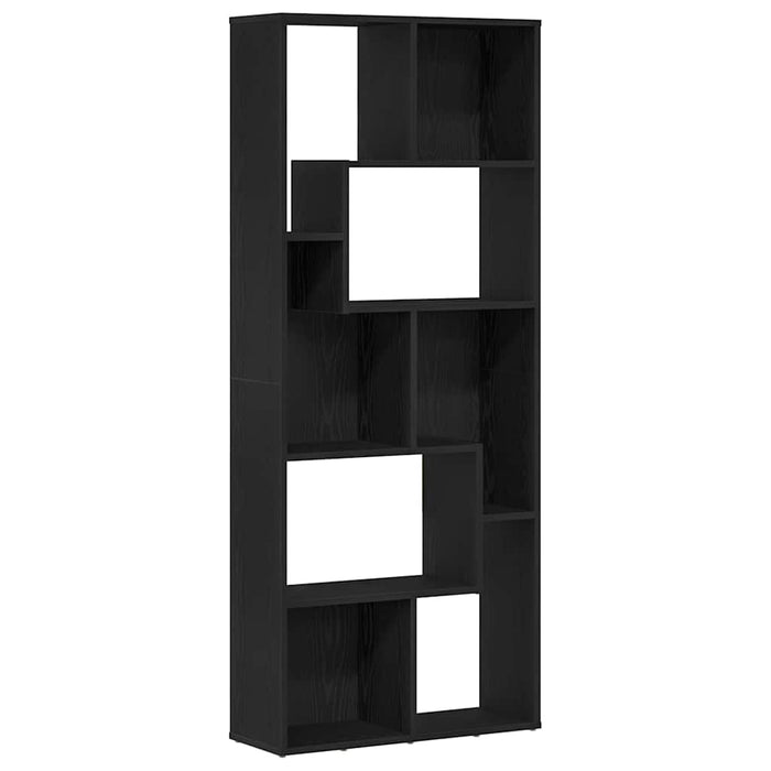 Bibliotecă, stejar negru, 67x24x161 cm, lemn prelucrat - WALTI WALTI