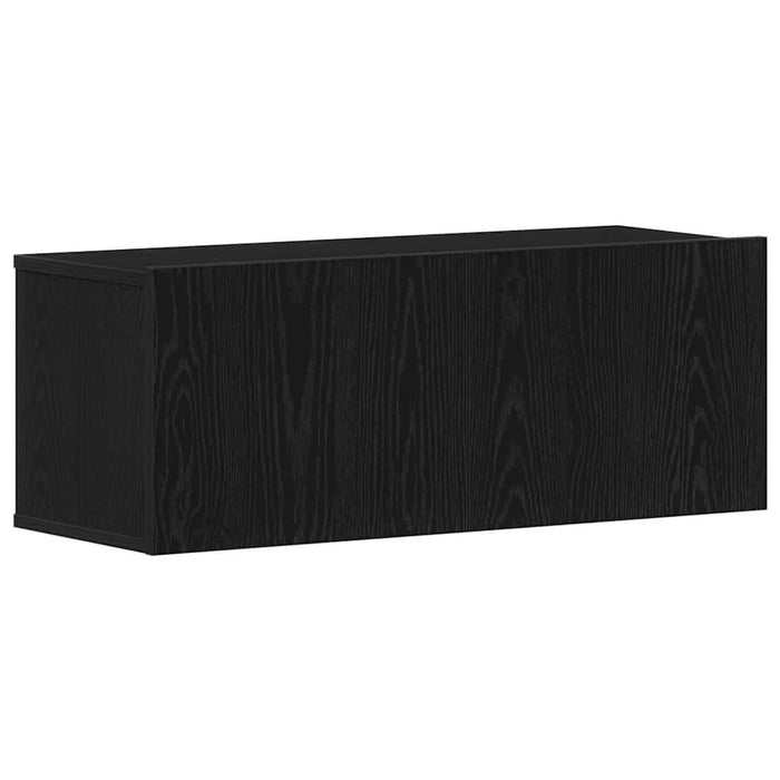 Dulapuri TV Stejar negru 80 x 30 x 30 cm Lemn compozit - WALTI WALTI