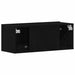 Dulapuri TV Stejar negru 80 x 30 x 30 cm Lemn compozit - WALTI WALTI