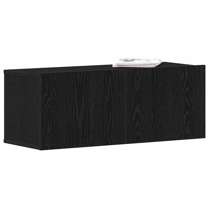 Dulapuri TV Stejar negru 80 x 30 x 30 cm Lemn compozit - WALTI WALTI