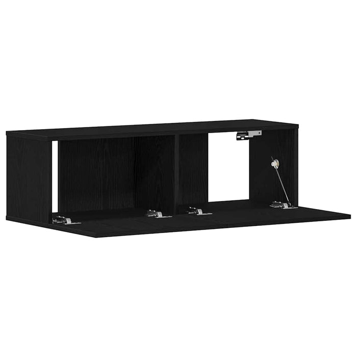 Cabinet TV Stejar Negru 100 x 30 x 30 cm Lemn compozit - WALTI WALTI