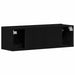 Cabinet TV Stejar Negru 100 x 30 x 30 cm Lemn compozit - WALTI WALTI