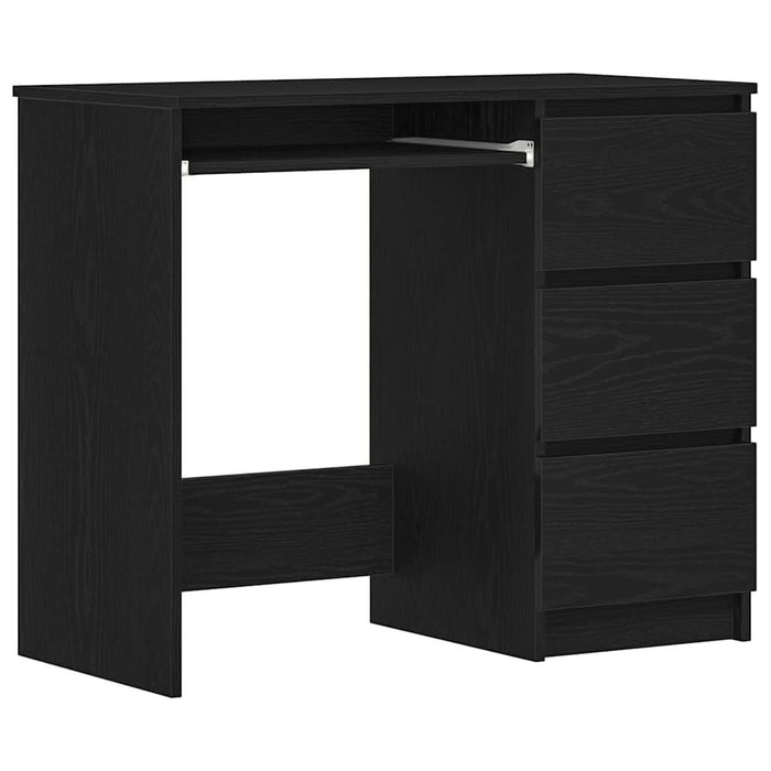 Birou Stejar negru 90x45x76 cm Lemn prelucrat - WALTI WALTI