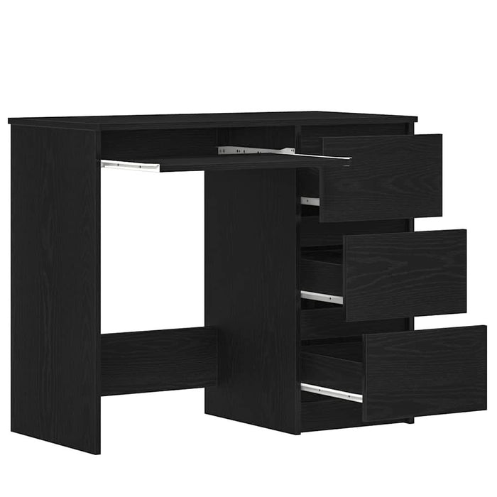 Birou Stejar negru 90x45x76 cm Lemn prelucrat - WALTI WALTI