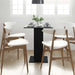 Masă bistro stejar negru 60x60x75 cm lemn prelucrat - WALTI WALTI